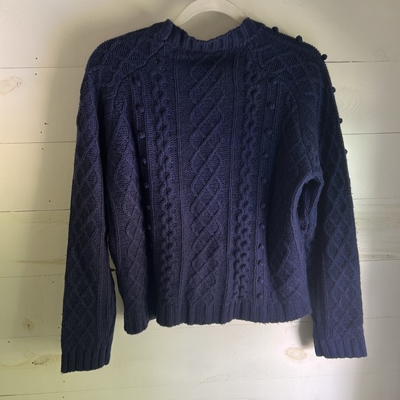 MAREA by Liz Joy Navy Cable Knit Sweater - Picture 5 of 5